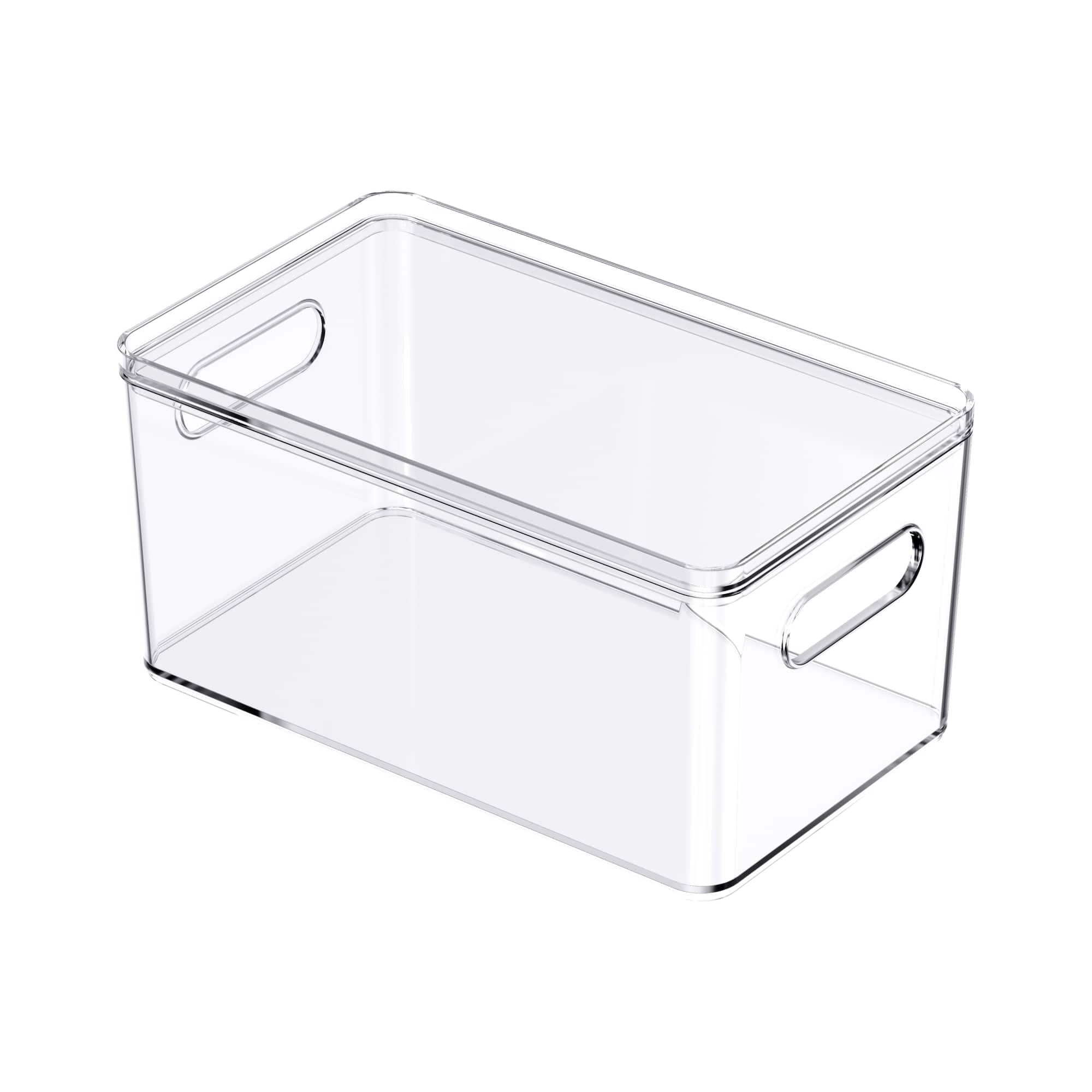 Small Clear Stacking Plastic Bin with Lid by Simply Tidy®